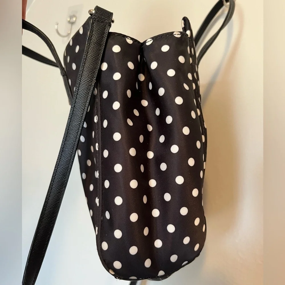 Kate Spade New York Loden- Black/White Polka Dot Bag